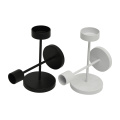 Wholesale wedding candle holder simple candlestick candelabra black metal candle holder for home decor